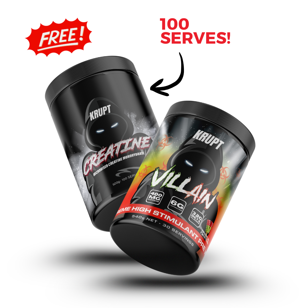 VILLAIN Pre-Workout + FREE 500g CREATINE